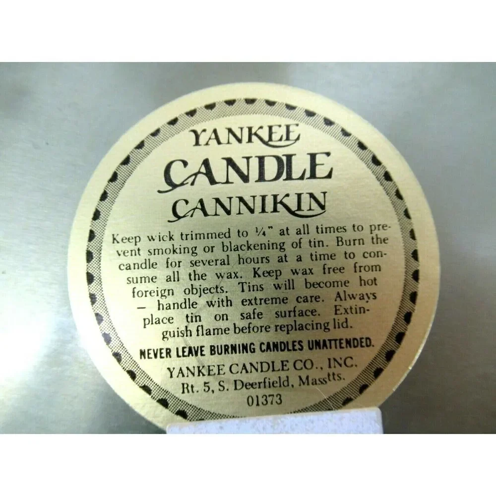 Rare Yankee Candle Cannikin Balsam‎ Fir Never Lit Candle Tin HTF Collectors Item